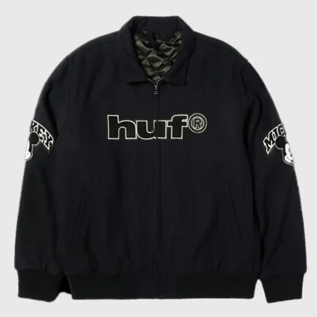 Disney x HUF 2025 Mickey Worldwide Tour Varsity Jacket