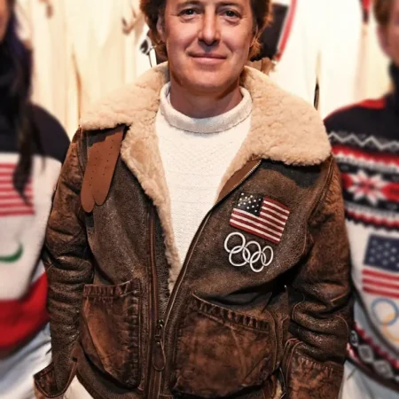 Olympics Polo Ralph Lauren Team USA Leather Flight Jacket