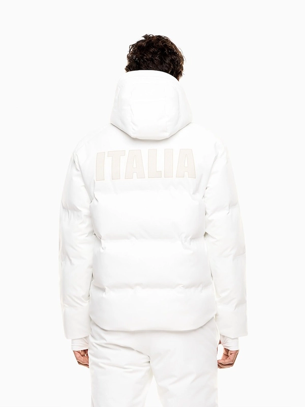 Shop the 2026 Winter Olympics Team Italia EA7 Ski Puffer Jacket
