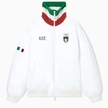 Winter Olympics 2026 Team Italy EA7 Bomber Jacket