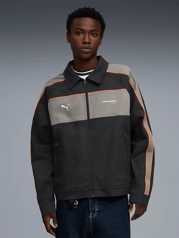 2026 Puma x McLaren Racing Coach T7 Black Jacket Men