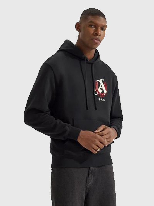 Arsenal N7 Unisex Highbury Horse Hoodie - Black