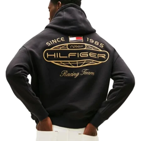 The APXGP 2026 Collection Relaxed Graphic Hoodie - Black