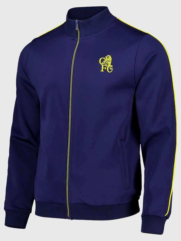 Buy - Chelsea Navy Retro Crest Track Jacket | Danezon