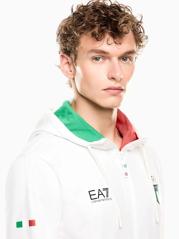 Team Italy EA7 Emporio Armani Tracksuit - White