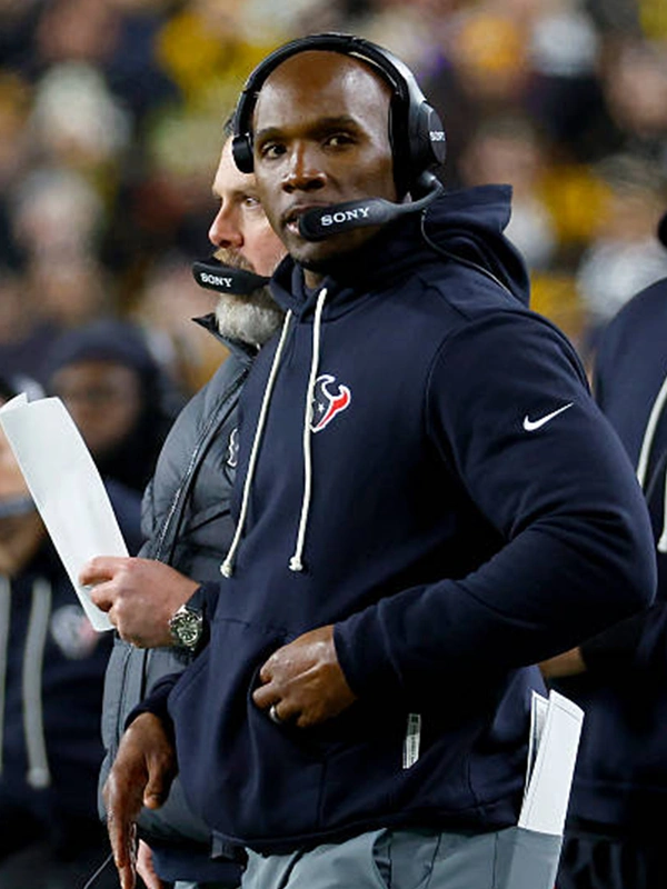センソユニコ 2025 Cube-Cube デニムワッペン パーカー Houston Texans DeMeco Ryans Sideline Hoodie - 2025