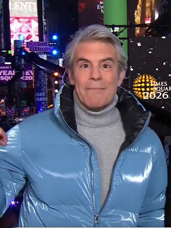 Andy Cohen Blue Jacket | Andy Cohen New Years Eve 2026 Jacket