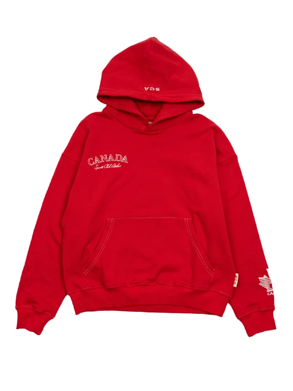 SCA x Hockey Canada 2026 Classic Terry Red Pullover Hoodie