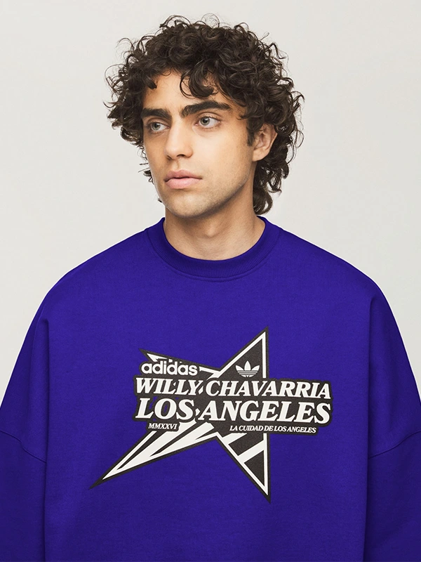 Adidas x Willy Chavarria Star Logo Crewneck Unisex Sweatshirt