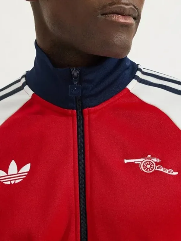 Arsenal adidas 25/26 Track Jacket - Red & White