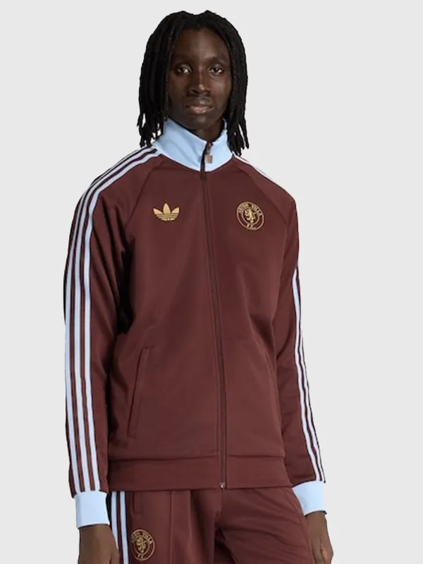 Aston Villa Adidas Brown Unisex Track Jacket