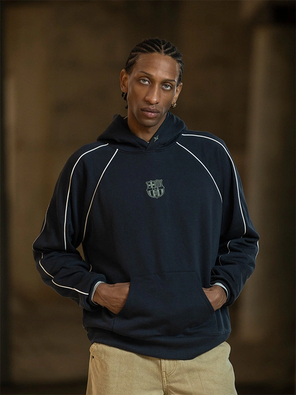 Barça Aftermatch Hoodie Grey - Danezon