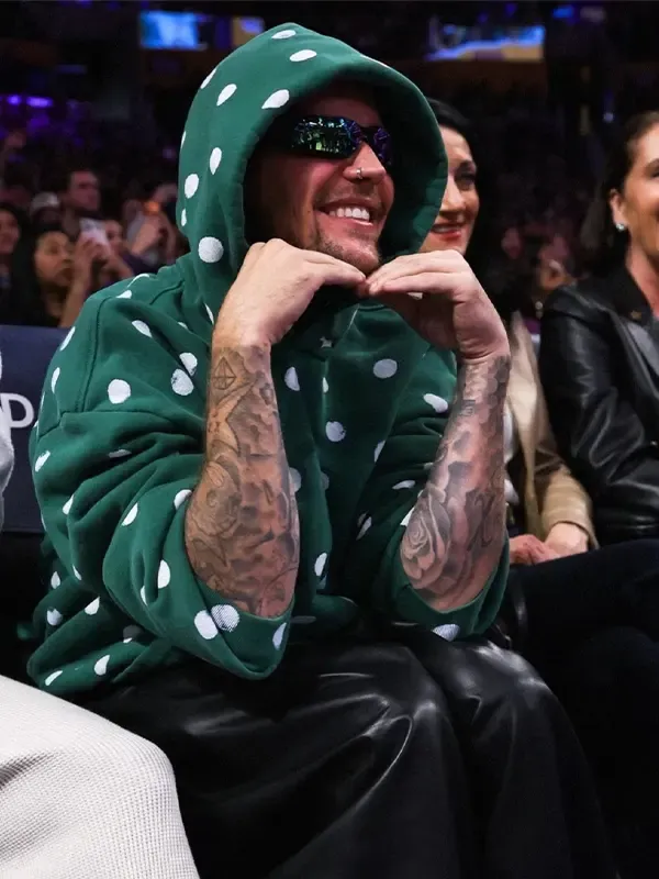 Justin Bieber Polka Dot Hoodie | Justin Bieber Hoodie