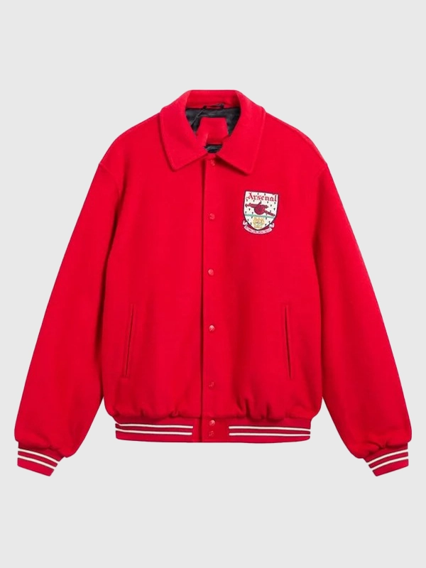 ジャケット・アウター 00s Archive PPFM wool varsity jacket Arsenal Essentials Wool Varsity Jacket - Red