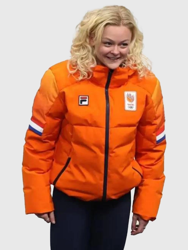  オレンジジャージ NEDERLAND Winter Olympics 2026 Xandra Velzeboer Team Netherlands Jacket