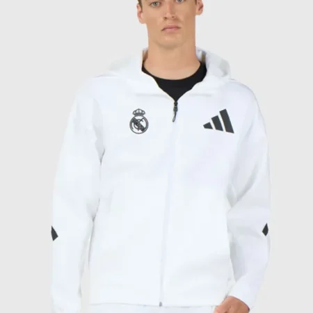 Adidas x Real Madrid 2026 Urban Z.N.E. Men's White Track Jacket