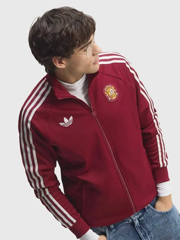 Adidas x Spain 2026 World Cup Maroon Track Jacket