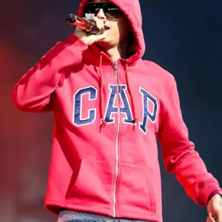 Central Cee Coachella Cap Hoodie Red | Cap Coachella Hoodie