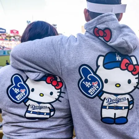 Dodgers Hello Kitty Hoodie | Hello Kitty Dodgers Hoodie