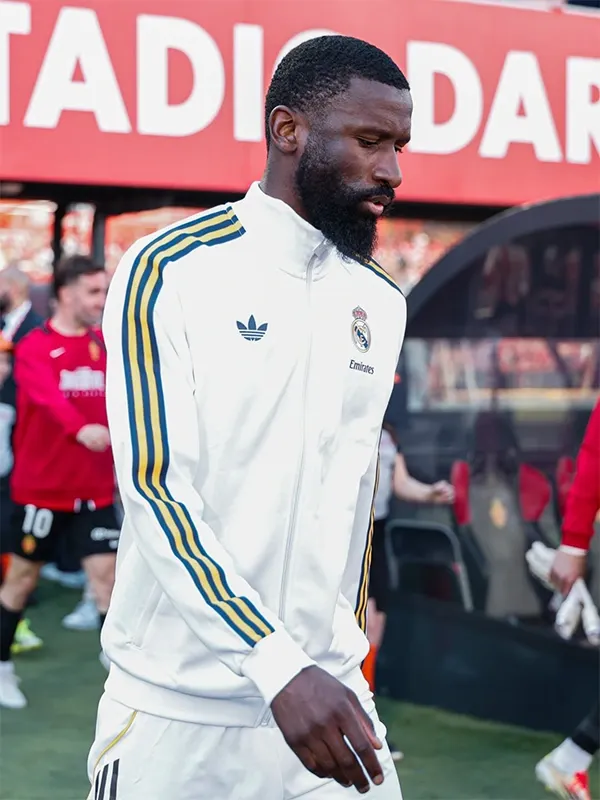 Real Madrid Adidas 25/26 White Track Jacket