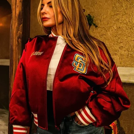 Padres x Petco Park Red Satin Jacket - Danezon