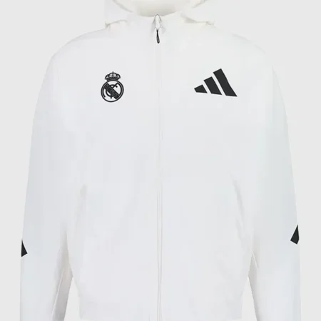 Adidas x Real Madrid 2026 Urban Z.N.E. Men's White Track Jacket