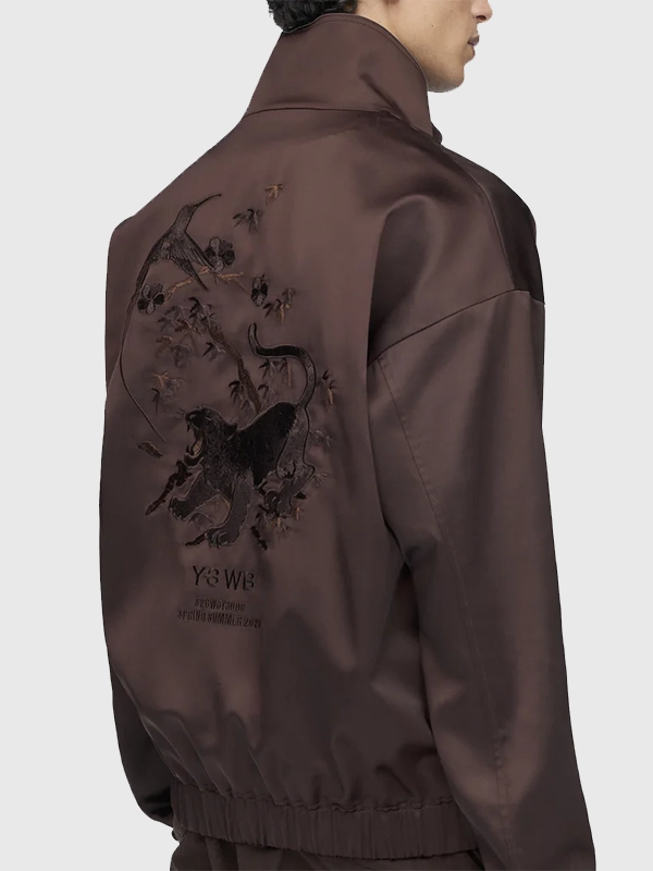 Wales Bonner x Adidas x Y-3 2026 Satin Jacket in Dark Brown