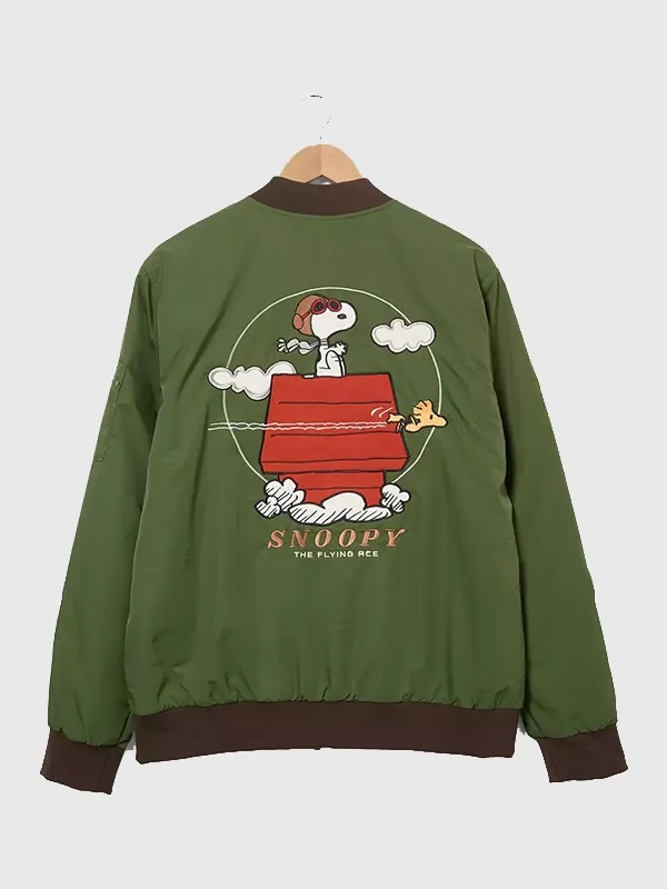 Peanuts Flying Ace スカジャン Peanuts Snoopy Flying Ace Bomber Jacket BoxLunch – Buy Now
