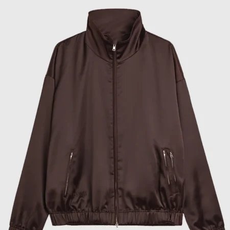 Wales Bonner x Adidas x Y-3 2026 Satin Jacket in Dark Brown