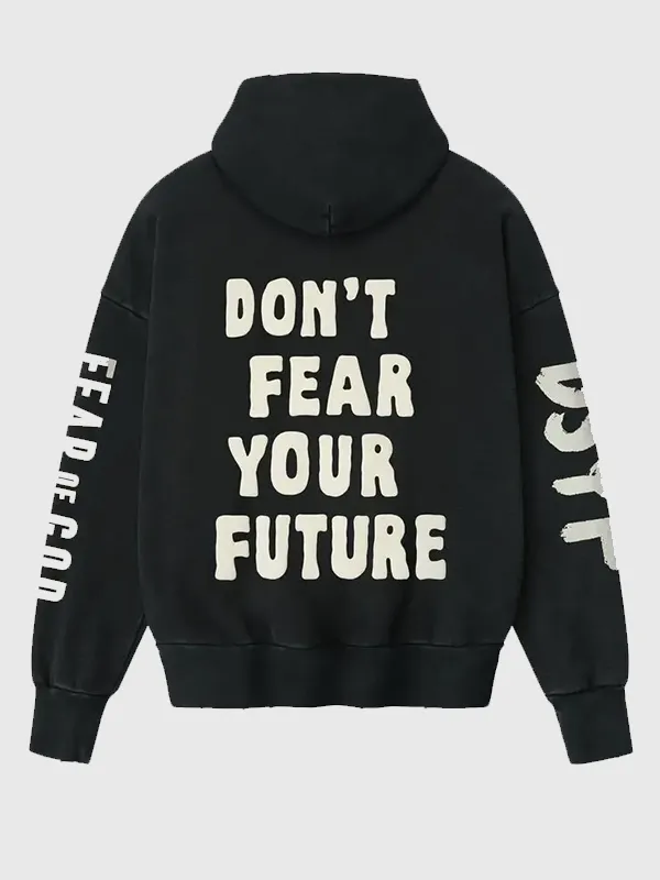Black Fear of GOD x Idris Elba DSYF Hoodie for Men and Women