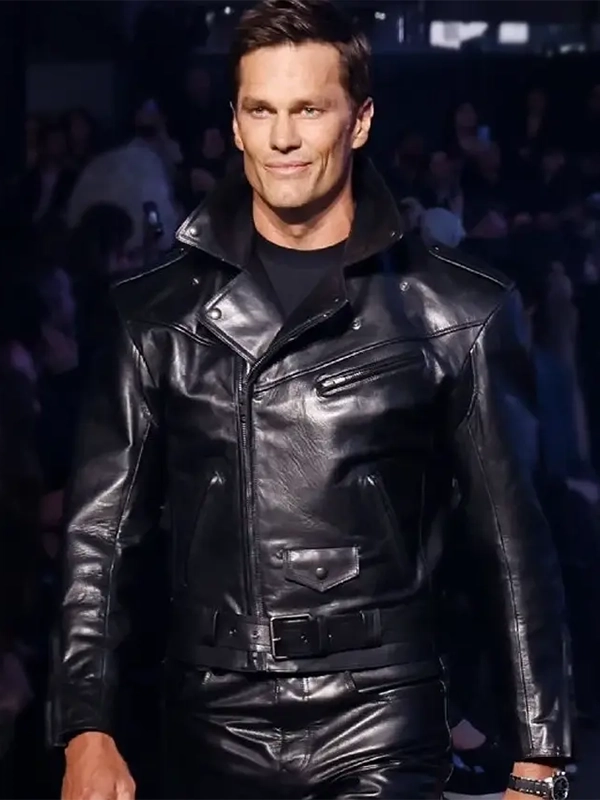hyod　レザージャケット　Gucci Gucci Debut Tom Brady Black Leather Jacket - Danezon