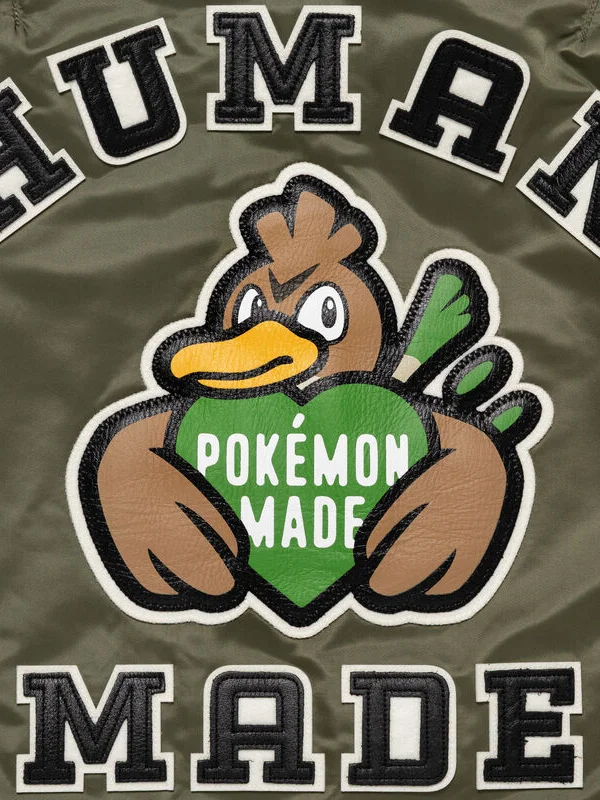 Unisex Pokémon x Human Made Satin Bomber Jacket – Buy Now