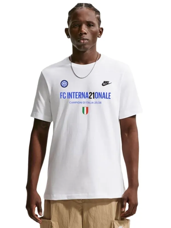 Nike Inter Milan 2025/26 Campioni d'Italia White T-Shirt - Danezon