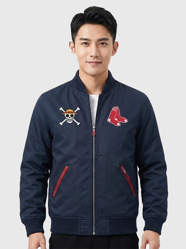 ワンピース Bibiy B. STARRY JACKET DRESS One Piece Navy Blue Boston Red Sox Jacket 2026 – Selling Fast