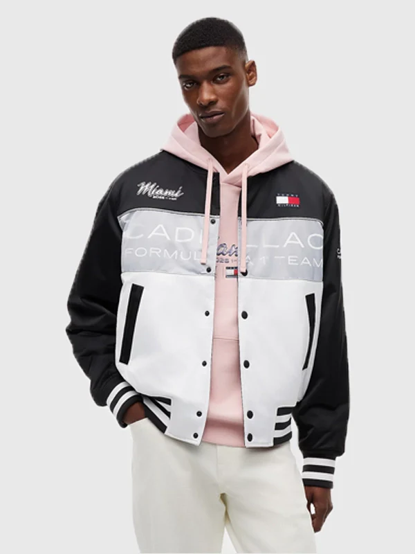 U*A様 JH Design Cadillac F1 Racing Jacket Tommy Hilfiger x Cadillac F1 Varsity Jacket - 2026 – Danezon