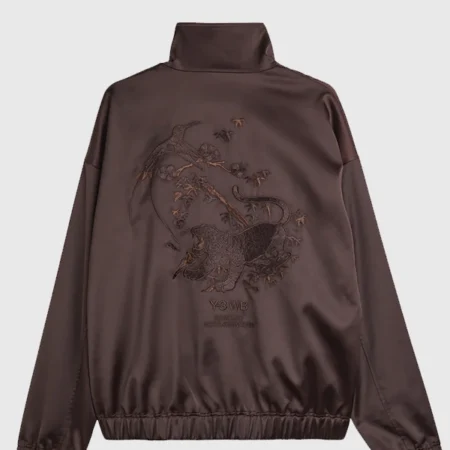 Wales Bonner x Adidas x Y-3 2026 Satin Jacket in Dark Brown