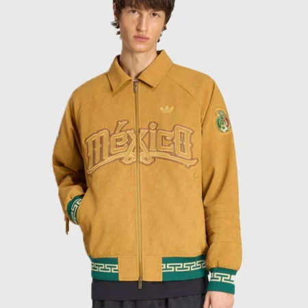 Adidas Mexico 26 Brown Suede Fringe Leather Jacket