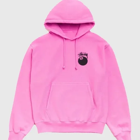 Stussy 8 Ball Hoodie Garment Dyed Fleece Pullover Unisex