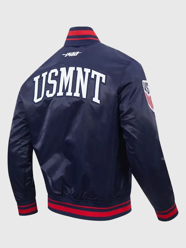 Pro Standard World Cup 2026 USMNT Classic Navy Satin Jacket