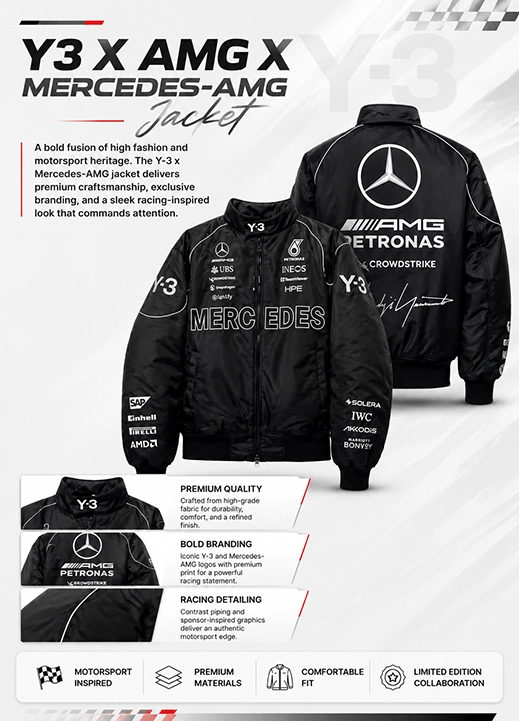 Buy Y3 X Amg X Mercedes-AMG Jacket Black - Danezon