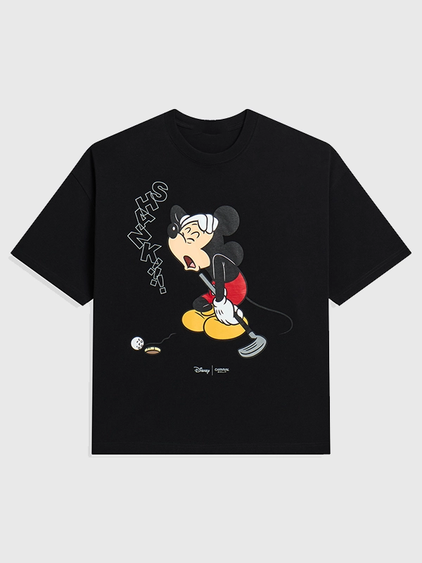 Carnival Golf x Disney 2026 Shank Swing OVS T-Shirt - Black