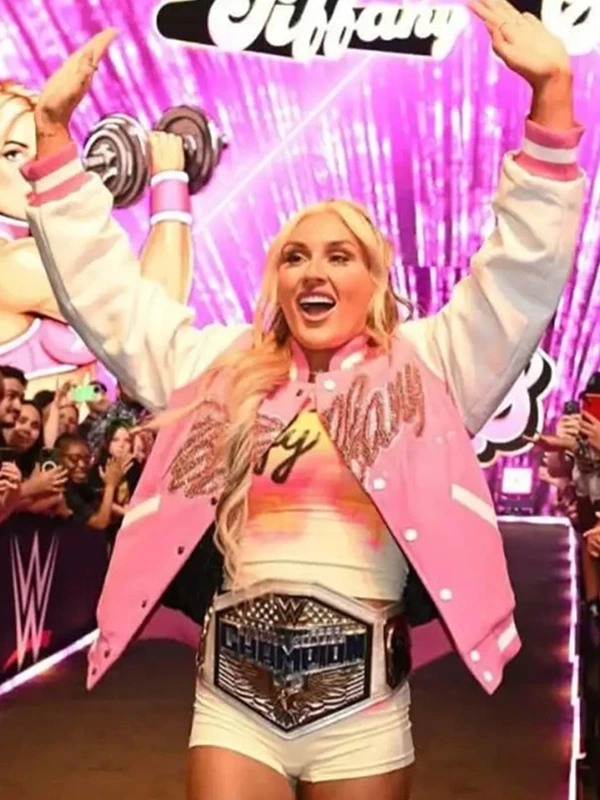 NYC 2026 Tiffy Fanatics Fest Pink Varsity Jacket – Order Now
