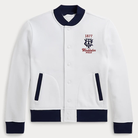 Unisex Polo Ralph Lauren x Wimbledon Fleece Baseball Jacket